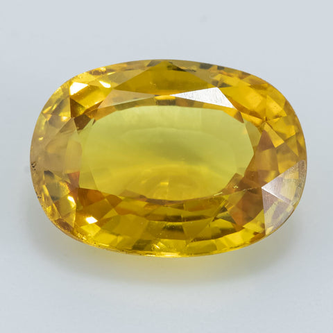 Yellow Sapphire 6.81 ct 13.20X9.70 mm Oval Gemstone RMCGEMS 