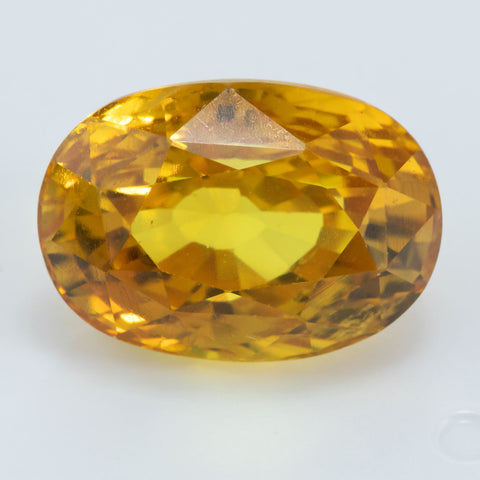 Yellow Sapphire 7.35 ct 12.50X9.00 mm Oval Gemstone RMCGEMS 
