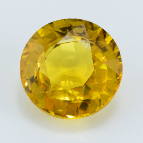 Yellow Sapphire 7.56 ct 11.50 mm Round Gemstone RMCGEMS 
