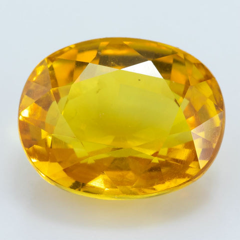 Yellow Sapphire 7.86 ct 12.30X9.70 mm Oval Gemstone RMCGEMS 