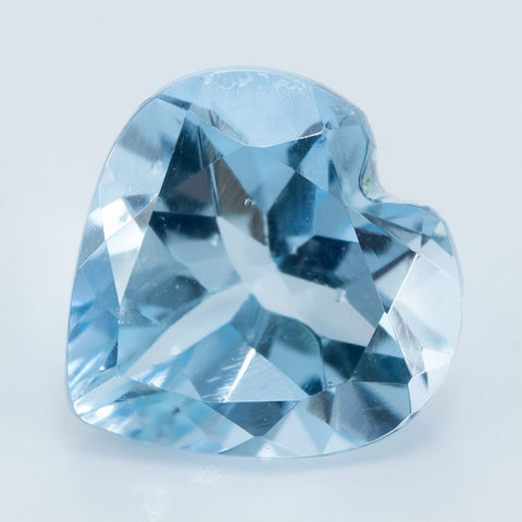 1.03 CT Natural Aquamarine 7 MM Heart Shape Exclusive collection RMCGEMS 