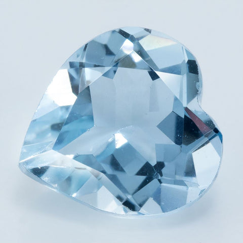1.04 CT Natural Aquamarine 7 MM Heart Shape Exclusive collection RMCGEMS 