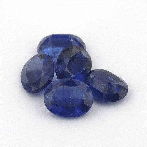 15.62 Cts Natural Untreated Blue Kyanite Oval Cut 10x8mm - shoprmcgems
