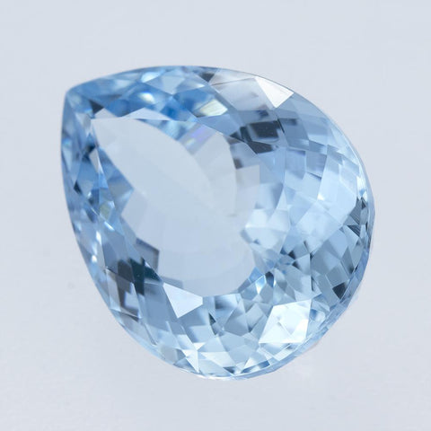 16.33 CT Shimmering Aquamarine 19.50X14.70 MM Pear Cut Exclusive collection RMCGEMS 