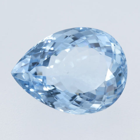 16.33 CT Shimmering Aquamarine 19.50X14.70 MM Pear Cut Exclusive collection RMCGEMS 
