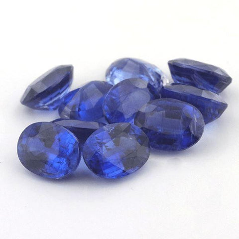 16.36 Cts Natural Blue Kyanite 8X6MM Oval Untreated - shoprmcgems
