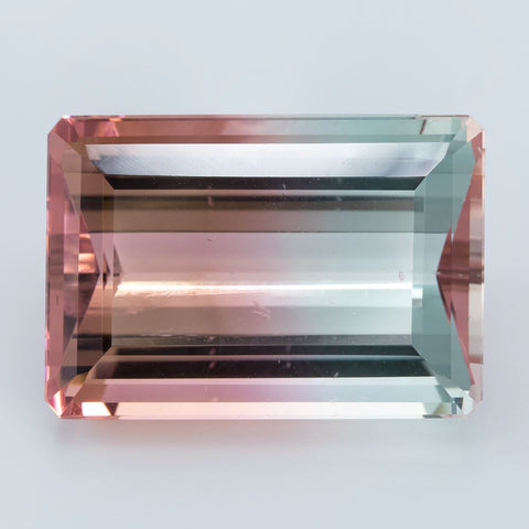 19.30 CT Bi Color Tourmaline 19x13 MM Octagon Gemstones RMCGEMS 