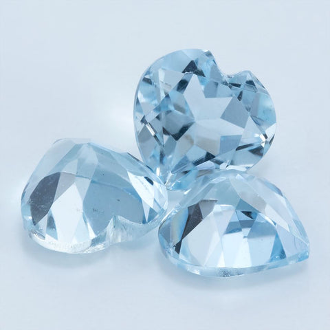 2.18 CT Aquamarine 6 MM Heart Shape Exclusive collection RMCGEMS 