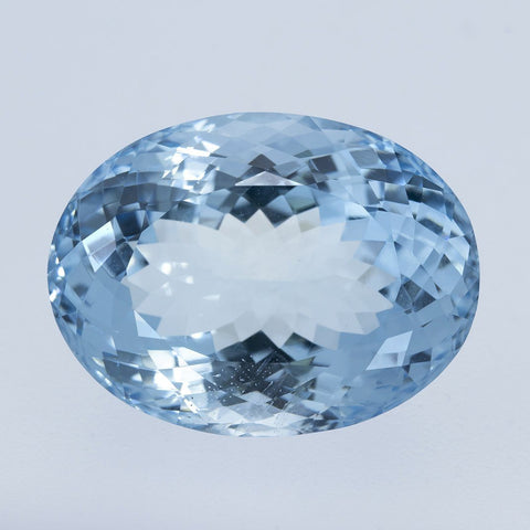 24 Ct. Aquamarine Natural Top Quality 21.40X16 MM Oval Cut Exclusive collection RMCGEMS 