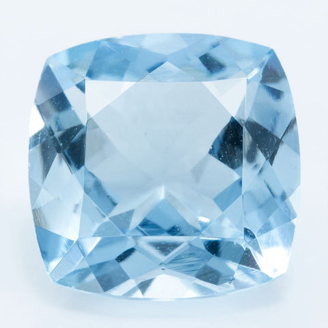 2.56 CT Natural Aquamarine 9 MM Cushion Cut Exclusive collection RMCGEMS 