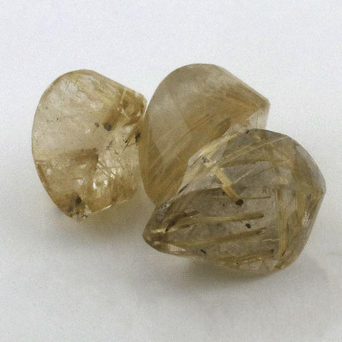 29.50 CT Golden Rutile  16x9 MM Drops Twisted - shoprmcgems