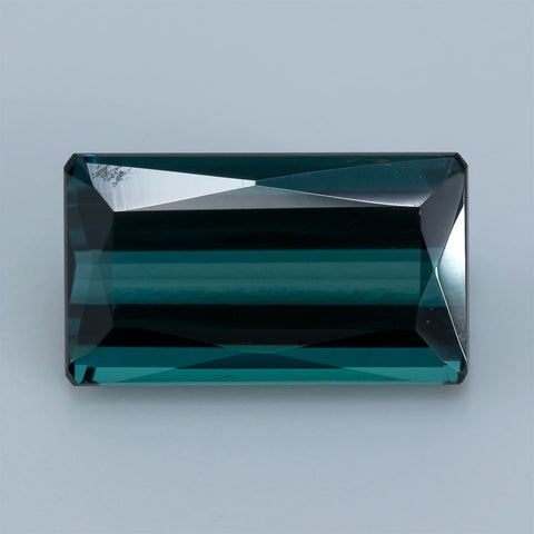 3.49Ct. Greenish Blue Tourmaline 11.7X6.8 MM Octagon Cut Exclusive collection RMCGEMS 