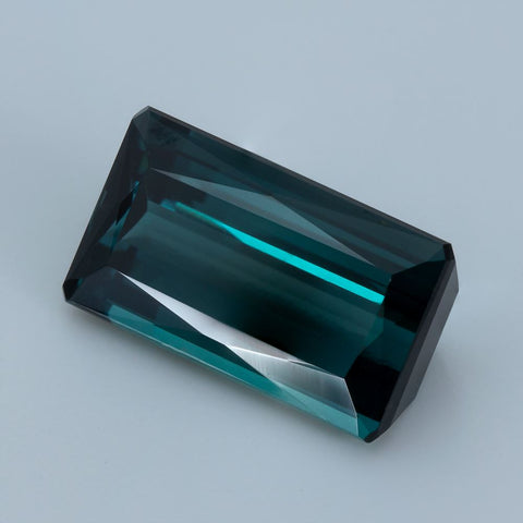 3.49Ct. Greenish Blue Tourmaline 11.7X6.8 MM Octagon Cut Exclusive collection RMCGEMS 