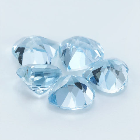 3.65 CT Aquamarine 6 MM Heart Shape Exclusive collection RMCGEMS 