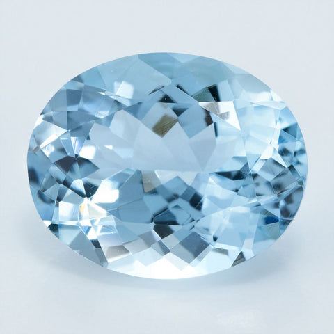 3.85 CT Natural Aquamarine 12X10 MM Oval Cut Exclusive collection RMCGEMS 