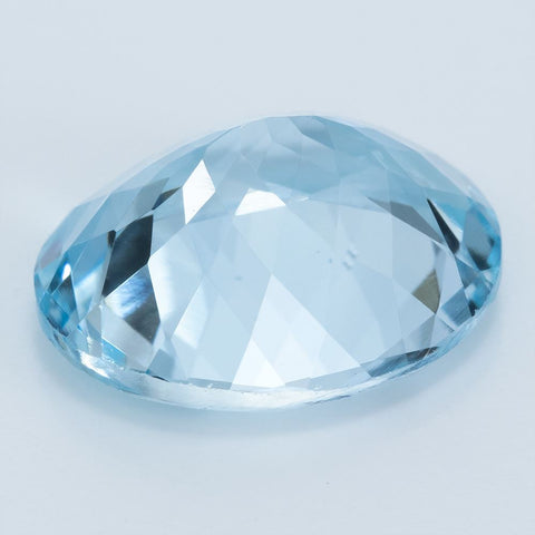 3.91 CT Natural Aquamarine 12X10 MM Oval Cut Exclusive collection RMCGEMS 