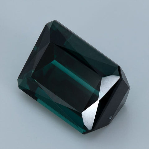 4.06Ct. Greenish Blue Tourmaline 10X7.7 MM Octagon Cut Exclusive collection RMCGEMS 