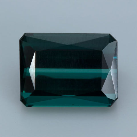 4.06Ct. Greenish Blue Tourmaline 10X7.7 MM Octagon Cut Exclusive collection RMCGEMS 