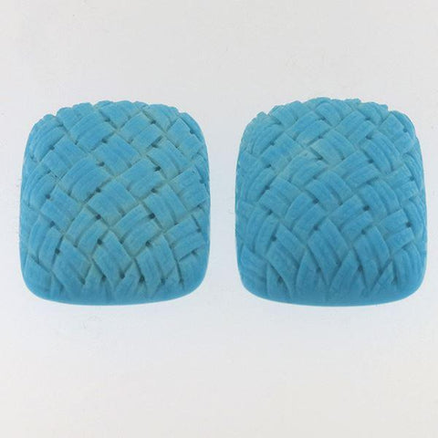 42.24 CT Turquoise Cushion Shape Carving cut 25X18 MM - shoprmcgems