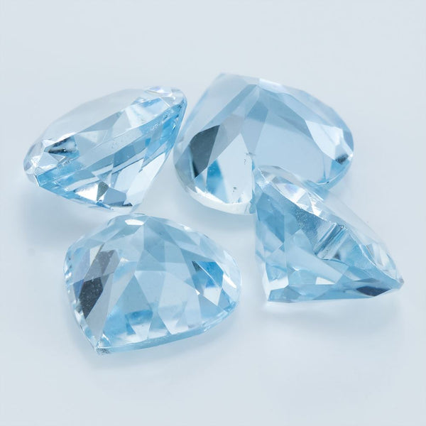 Aquamarine Heart Gems