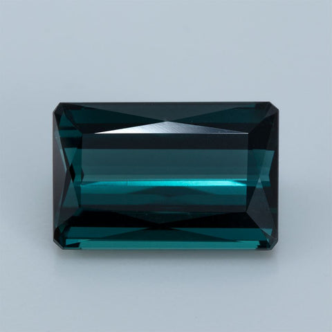 4.42CT Greenish Blue Tourmaline 11.84X7.8 MM Octagon Cut Exclusive collection RMCGEMS 