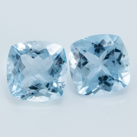 5.37 CT Natural Aquamarine 9 MM Cushion Cut Exclusive collection RMCGEMS 