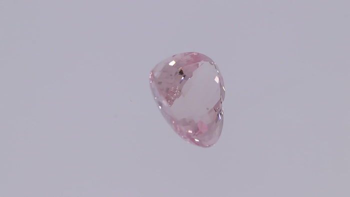 Pink Morganite Heart Cut Gemstone - 2.84 Carats - 9.9x9.9mm Size