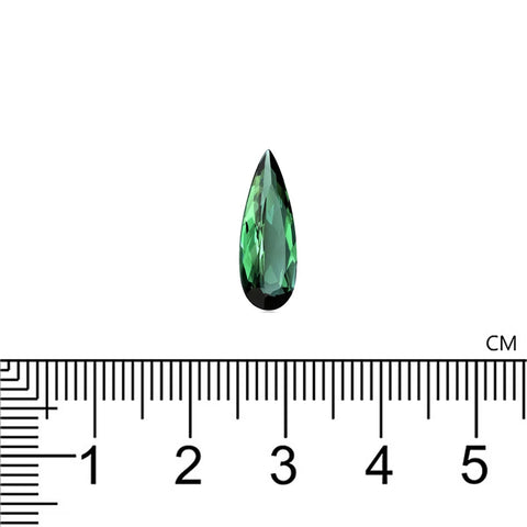 Blue Green Tourmaline 2.44CT.16.8x6.4X3.50 MM Pear Cut - shoprmcgems