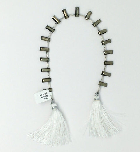 Pyrite Baguette Side Drill Beads 34.7 Cts 10x4 mm - shoprmcgems