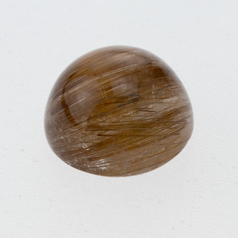 12.05 CT Brown Rutile Round Cabochons 14 MM. - shoprmcgems