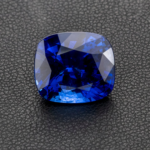 Royal Blue Sapphire 10.8 ct Cushion Heated - Srilanka