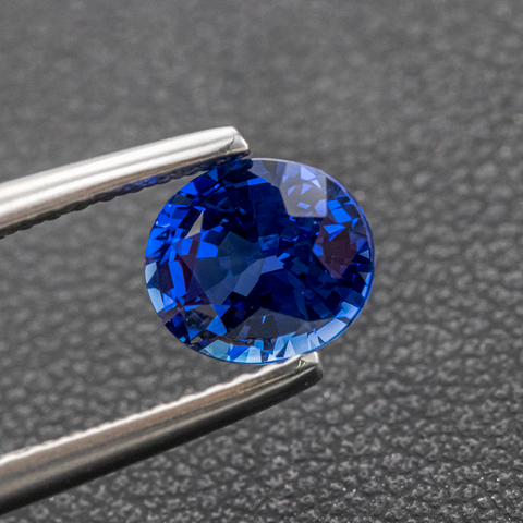 Shining Loupe Clean Natural Blue Sapphire 1.33 ct Oval cut 6.8x6x4 mm - shoprmcgems