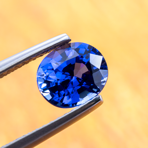 Shining Loupe Clean Natural Blue Sapphire 1.91 ct Oval cut 7.8X6.5X4.7 mm - shoprmcgems
