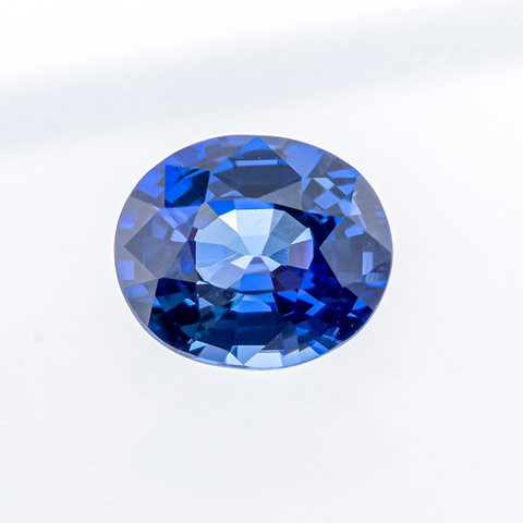 Sparkling Natural Blue Sapphire 1.54 ct Oval cut 7.4X6.4X4.1 mm - shoprmcgems