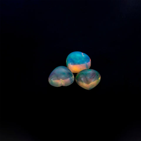 Ethiopian Opal Heart Shape 12x12 MM 11.87 CTS