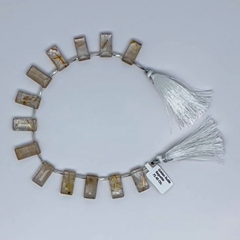 Golden Rutile 16x8 mm 75.4  CTS Beads - shoprmcgems