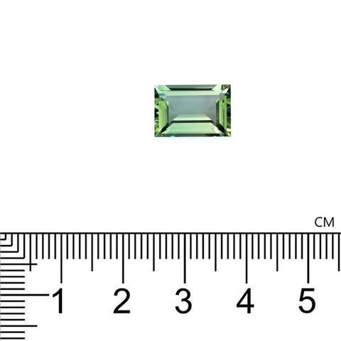 Green Tourmaline 5.08 CT. 12.8X8.9X5 Baguette Cut - shoprmcgems
