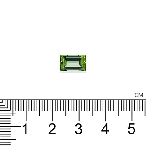 Green Tourmaline 2.28 CT 9.9X6.3 mm Baguette Cut - shoprmcgems