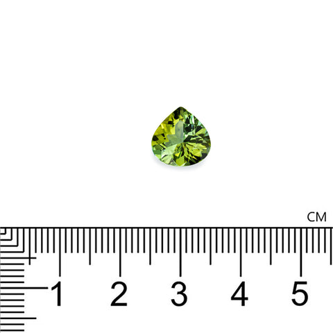 Green Tourmaline 2.99 Cts 10 MM Heart Cut - shoprmcgems