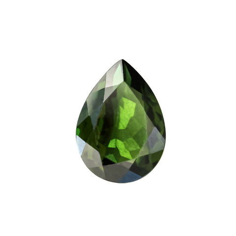 Green Tourmaline 1.76 Cts 10x7 MM Pear Shape - shoprmcgems
