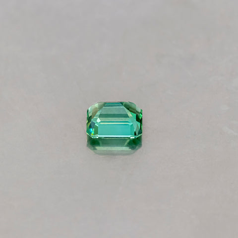Green Tourmaline Top View 2.68 cts 9x7 mm Octagon. Mined In Brazil
