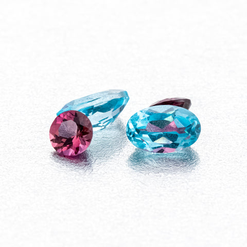 Beautiful Matching Earring Set of Natural Apatite & Natural Rubellite - shoprmcgems