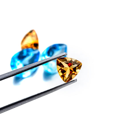 Tempting Matching Earring Set of Swiss Blue Topaz & Citrine - shoprmcgems