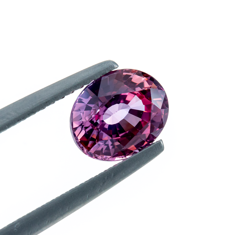 PURPLISH Natural Pink Sapphire 2.12 Cts 8.1X6.7X4.6 mm Oval - shoprmcgems