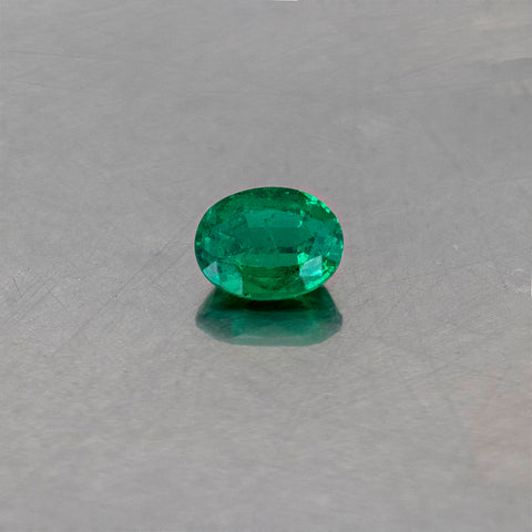 Vivid Green Emerald 1.62 Ct. 8.33x6.64x4.75 MM Oval Cut GRS Certified