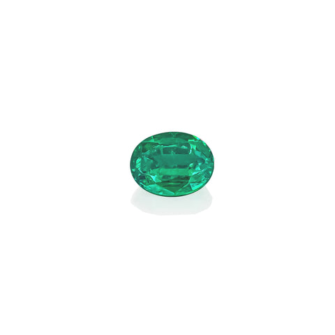 Vivid Green Emerald 1.62 Ct. 8.33x6.64x4.75 MM Oval Cut GRS Certified