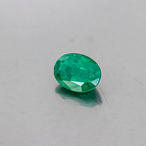 Emerald 5.42CT. 12.95x10.39x5.33MM Oval Cut GRS Certified