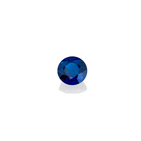 Natural Blue Sapphire 7.13CT 10.57X10.67X7.18 MM Round Cut Unheated GIA Certified