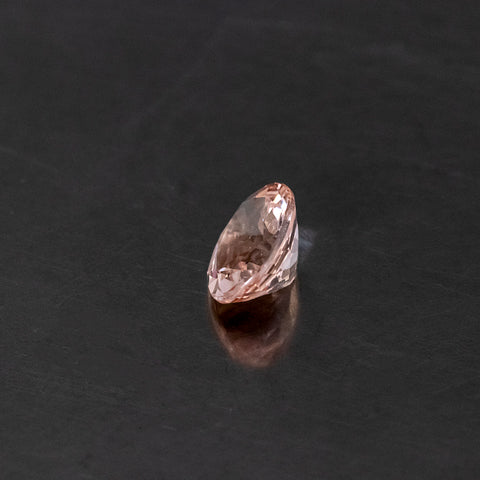 Morganite 2.13 cts 10X8 mm Oval Cut Side View