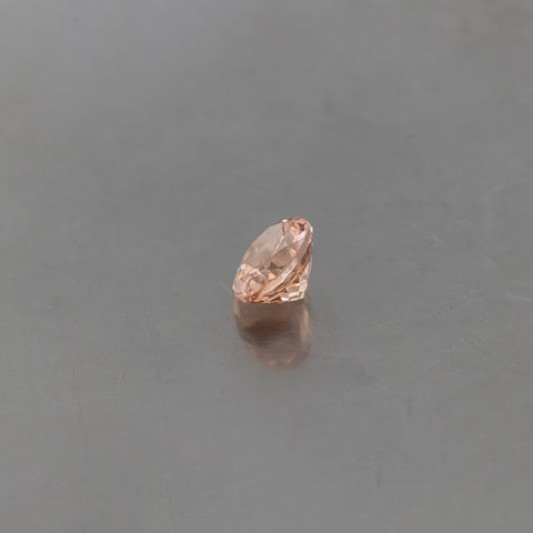 Morganite Side View 4.53 CT 12X10 MM Oval. Mined In Mozambique.